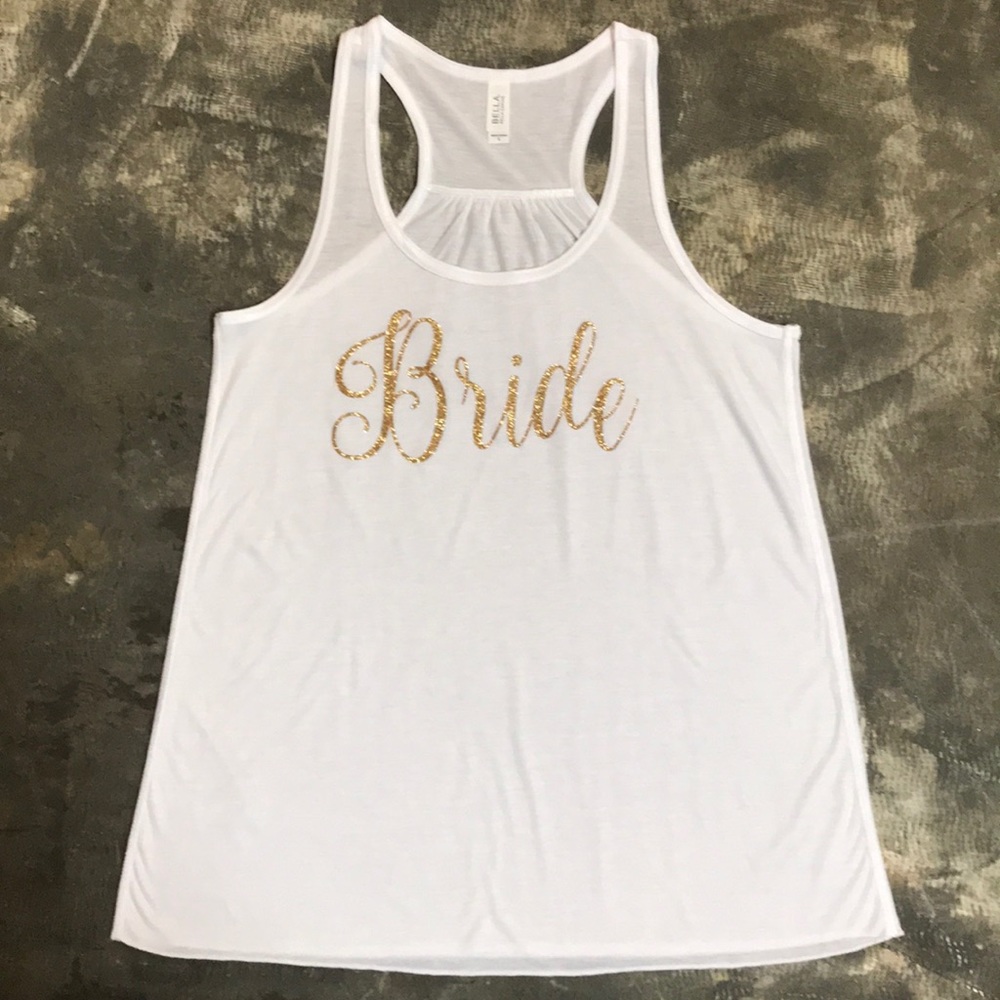 White Bride Tank Top